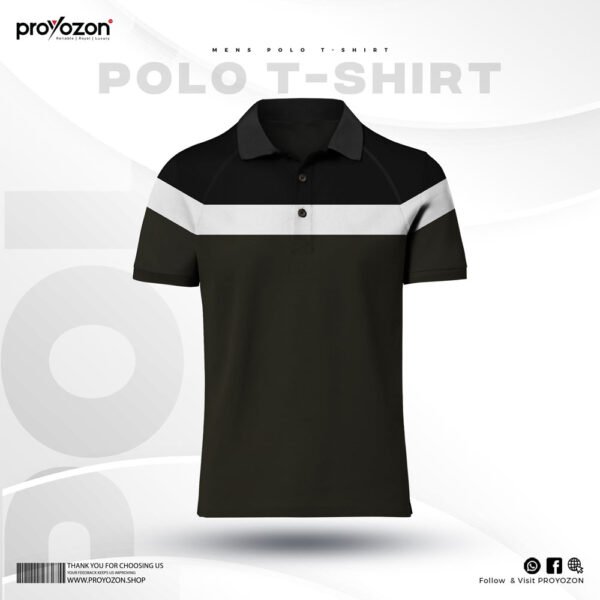 proyojon olive black polo